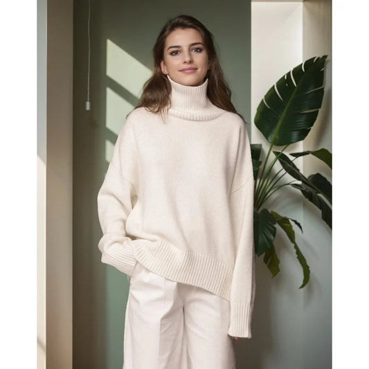 Thickened Knitwear Loose Turtleneck Warm Pullover Sweater