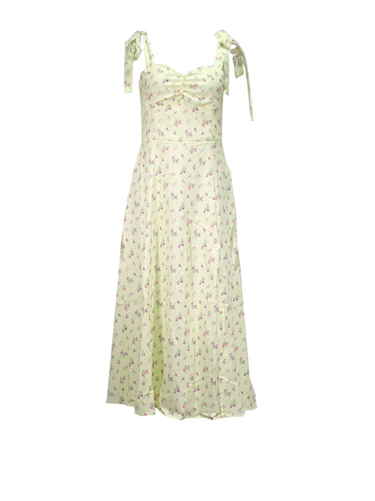 Summer Backless Slip Dress Midi Dress