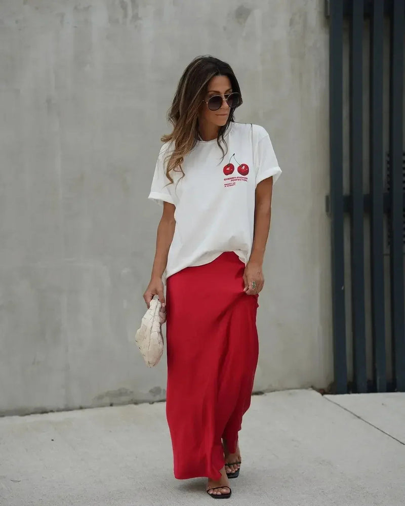 Summer Cherry Graphic T-shirt