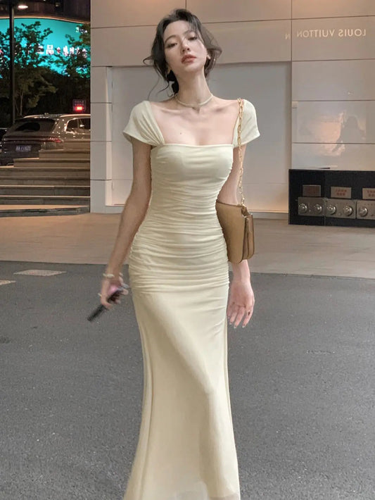 Summer New Bodycon One Piece Midi Dress
