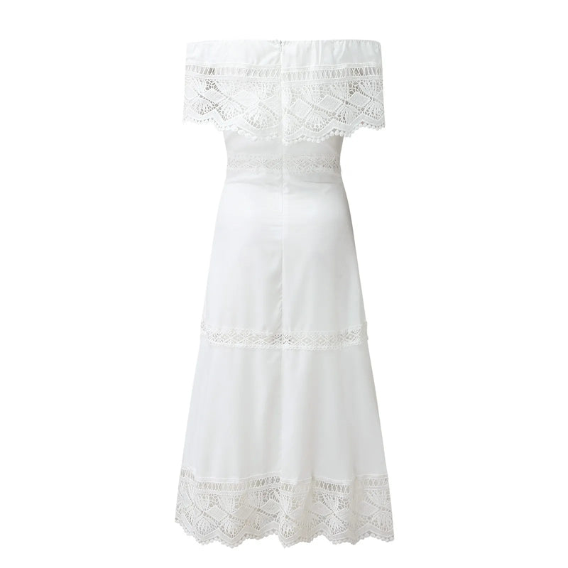 Summer Sleeveless Spaghetti Strap Color Square Neck Beach Sun High Low Tiered Smocked Maxi Dress