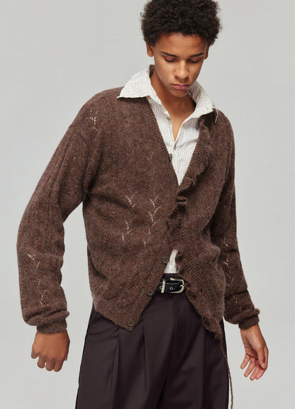 Cozy Botanical Knit Cardigan