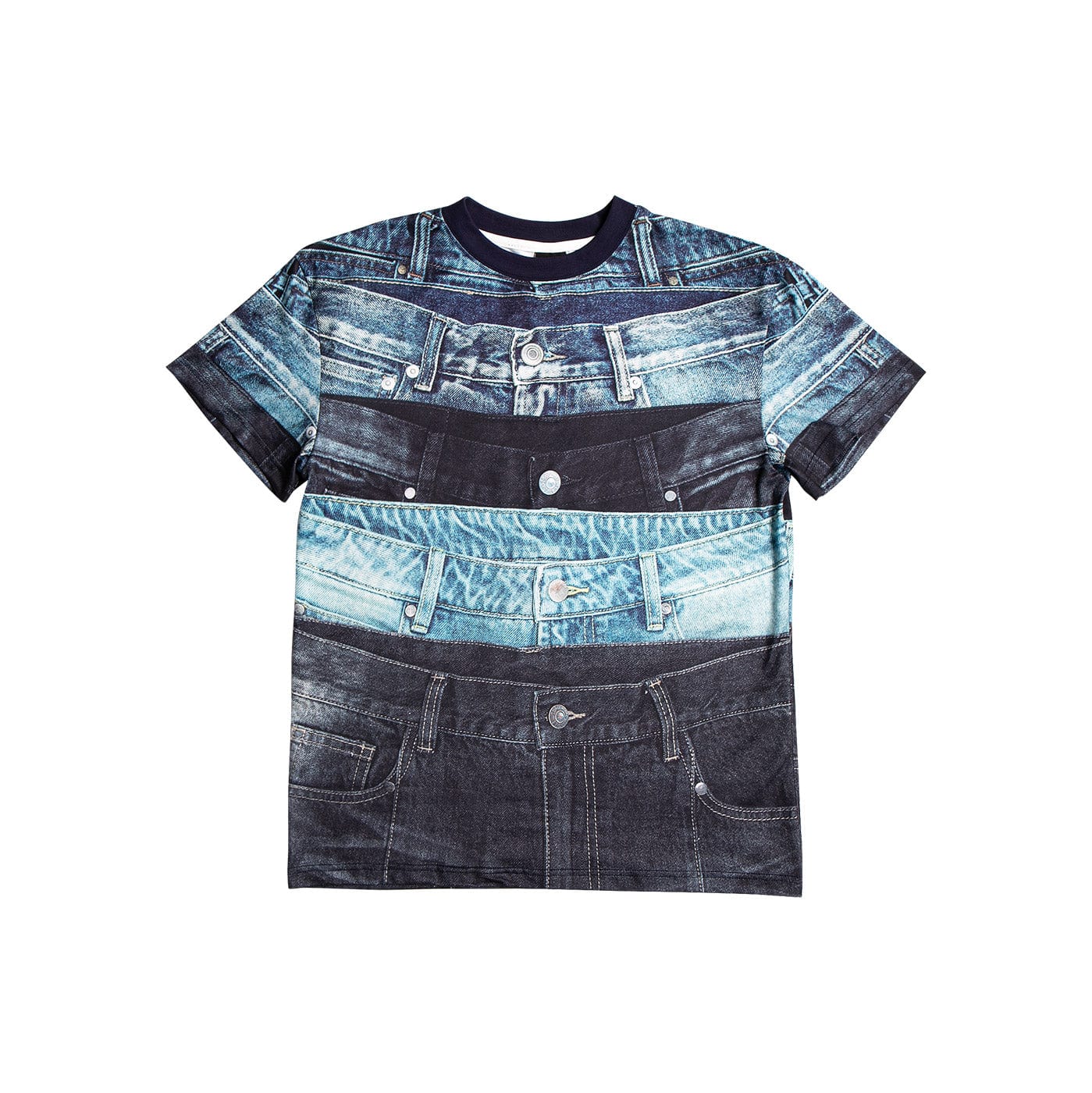 Denim Waistband Print T-shirt