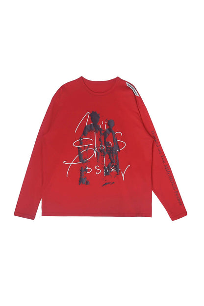 Abstract Graphic Silhouette Sweatshirt