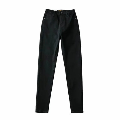 High High Waisted Jeans for Silm Fit Cotton Jean Street Temperament Denim Pant Female