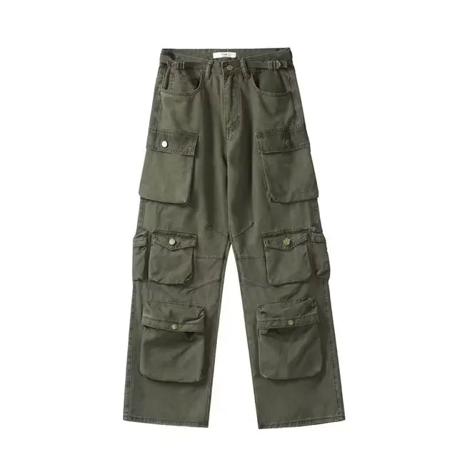 Multiple Pockets Cargo Pants for Loose High Waist Sweatpants ’s Baggy Pant Woman Trousers