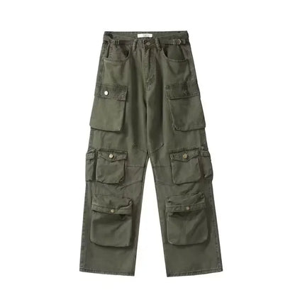 Multiple Pockets Cargo Pants for Loose High Waist Sweatpants ’s Baggy Pant Woman Trousers
