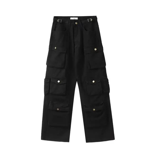 Multiple Pockets Cargo Pants for Loose High Waist Sweatpants ’s Baggy Pant Woman Trousers