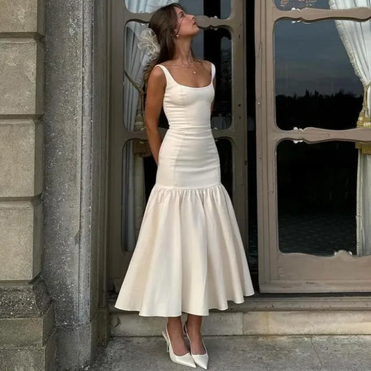 Plunge Splice Maxi Dress Outfits for Slim Fit Hip Wrap Party Club Dress Sleeveless Female Summer