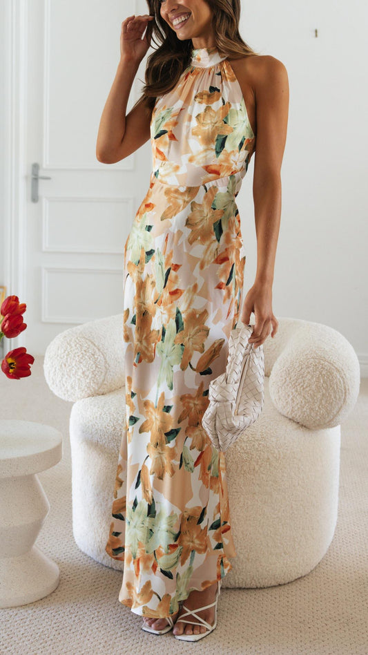 Shannon | Halter Maxi Dress
