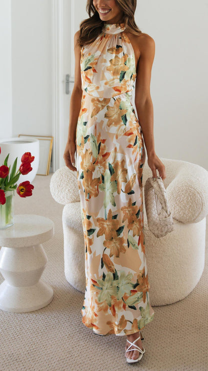 Shannon | Halter Maxi Dress