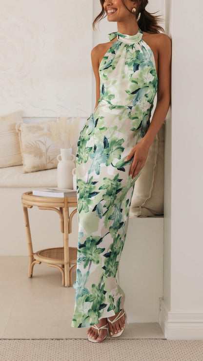 Shannon | Halter Maxi Dress