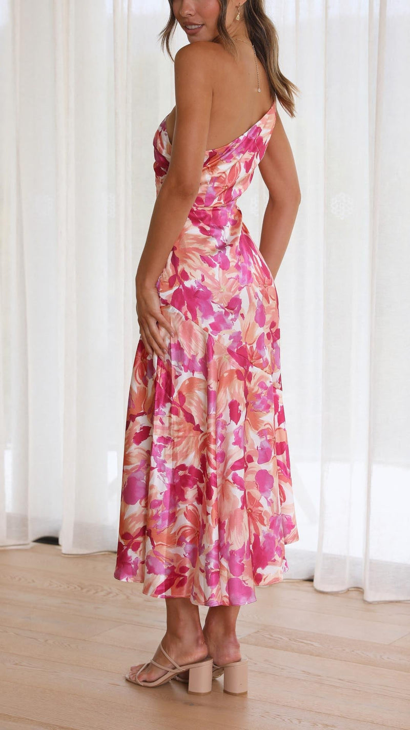 Sophie | One Shoulder Midi Dress