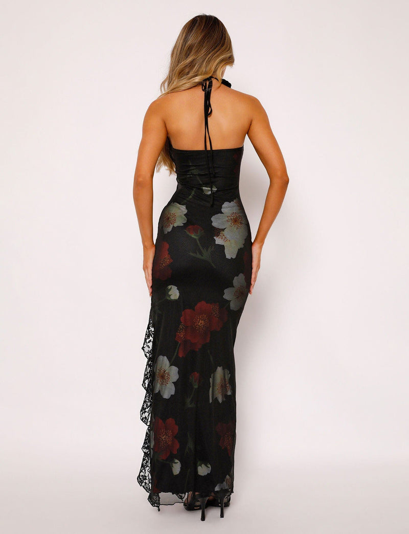 Abital - Flowing Silhouette Maxi Dress