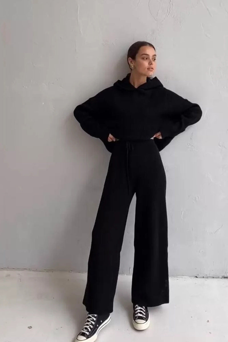 Two-piece Color Hooded Sweater