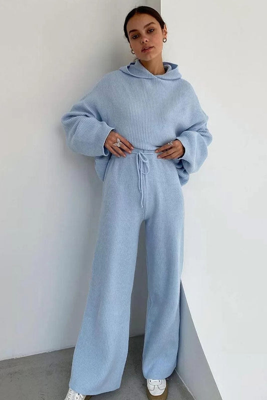 Two-piece Color Hooded Sweater