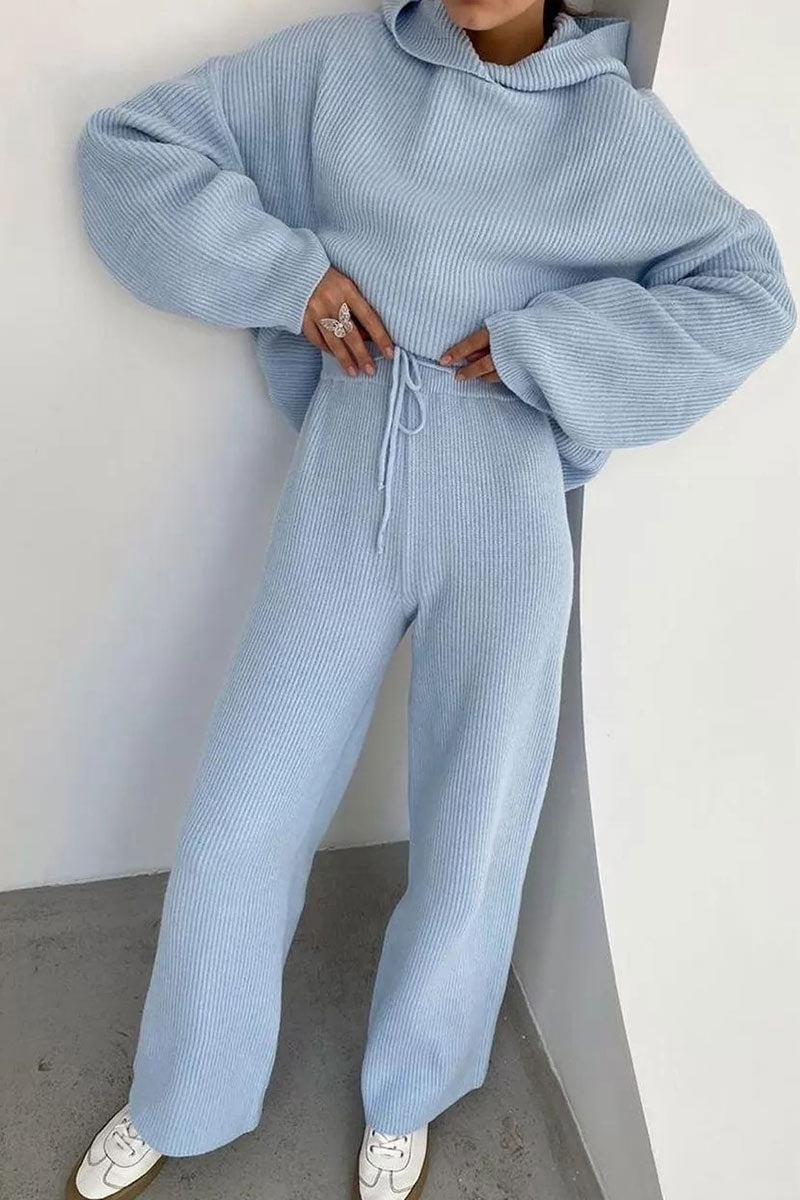 Two-piece Color Hooded Sweater