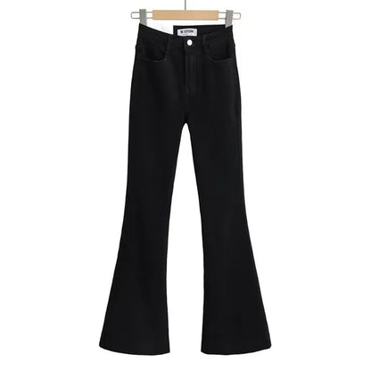 Flare Jeans Summer Bodycon Long Denim Pants Blue Elastic Y2k Trousers High Waisted Jeans