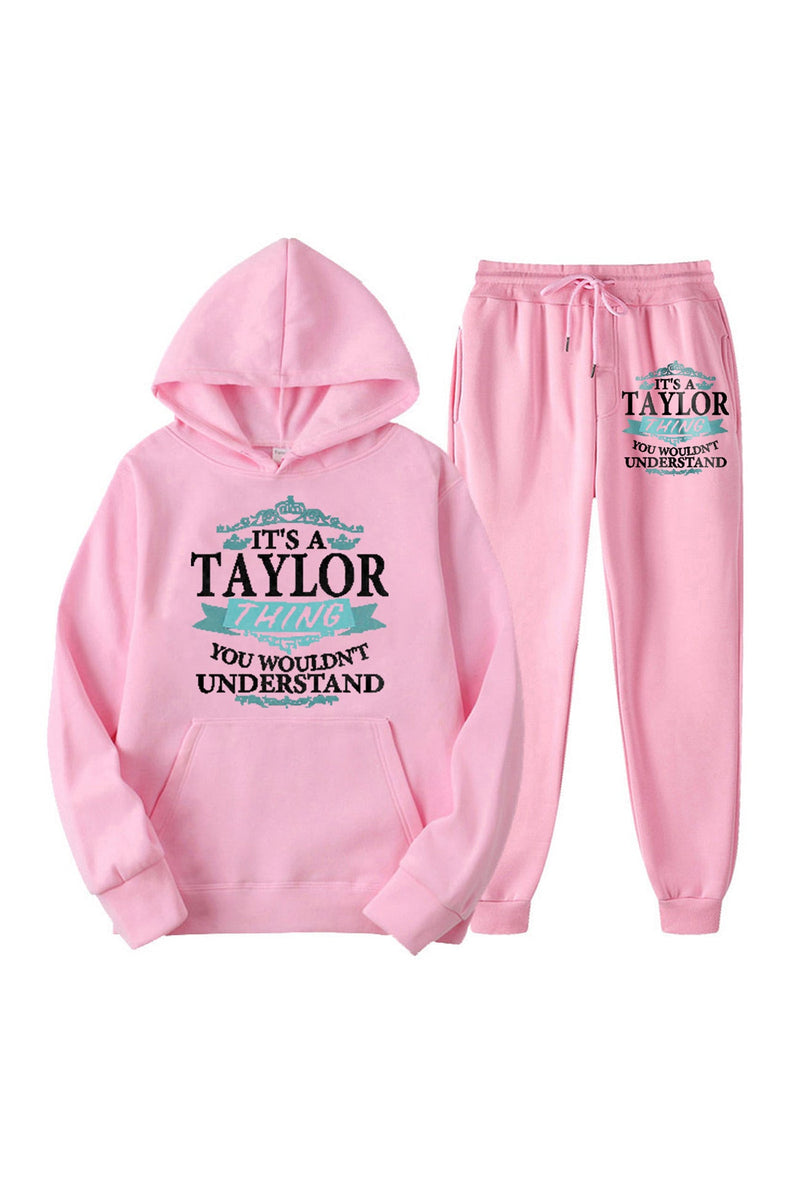 Taylor's Graphic Hoodie Long Pants Suits