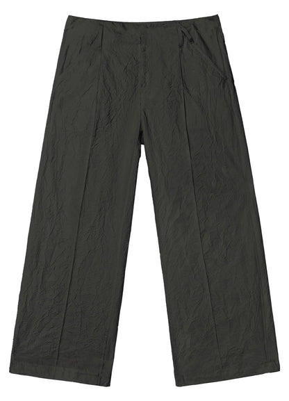 Textured Loose Wide-leg Pants