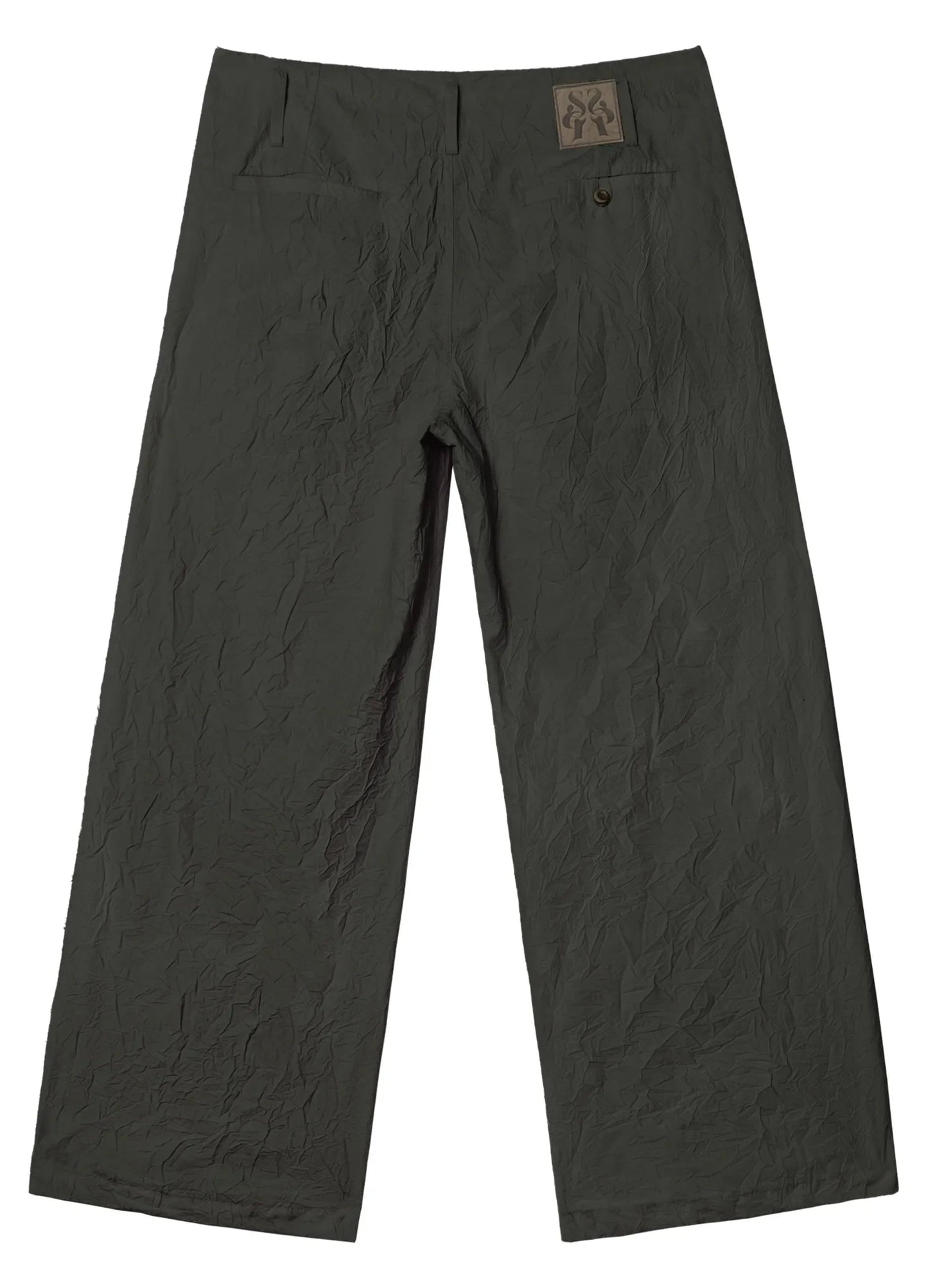 Textured Loose Wide-leg Pants