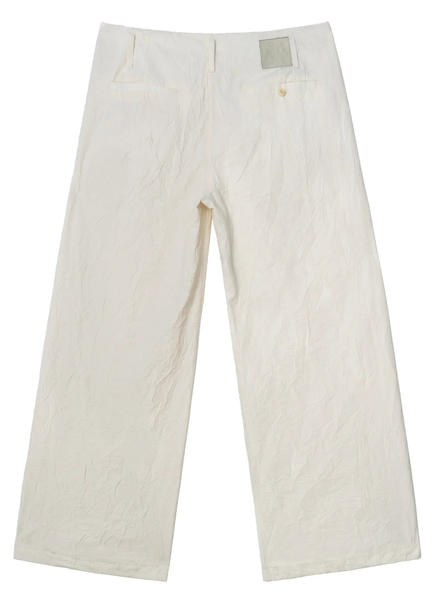 Textured Loose Wide-leg Pants