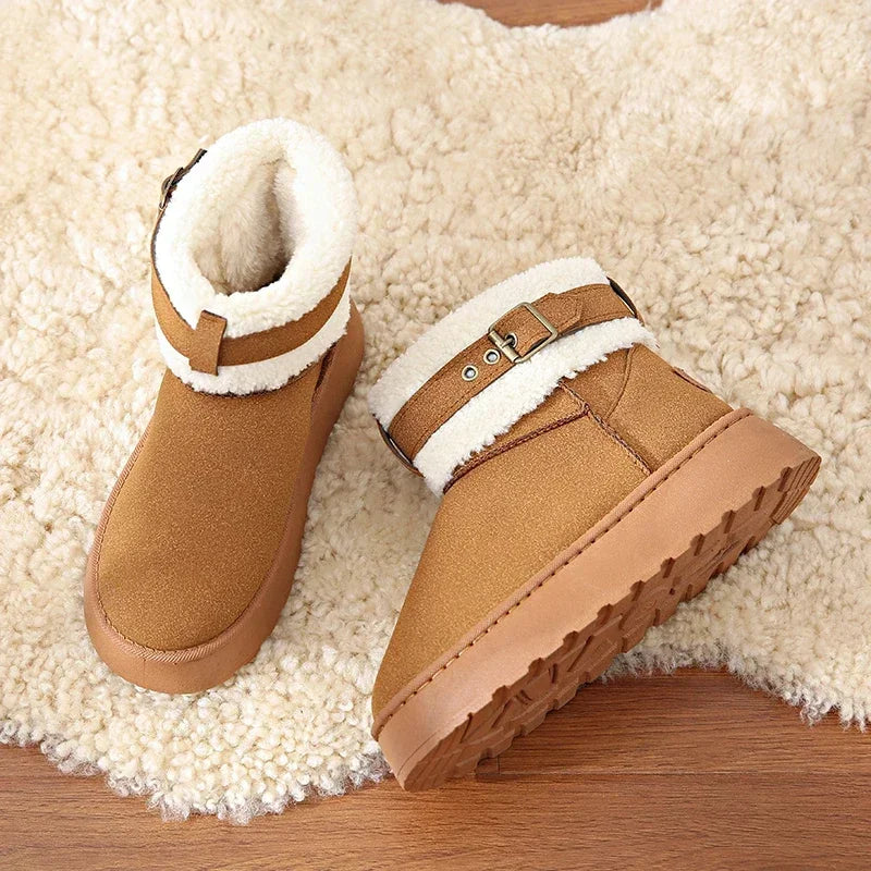 Thick Bottom Fleece-lined Stylish Warm Cozy Snow Boot