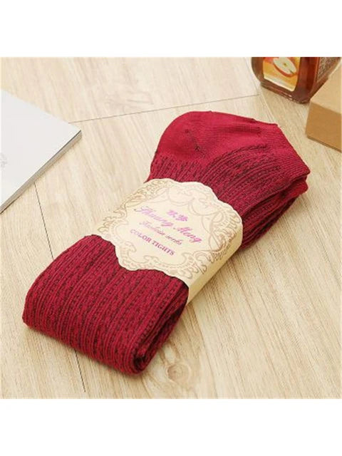 Autumn Winter ’s Skinny Slim Stretch Knitted Leggings High Waist Ribbed Warm Pants Trousers 2025fashion