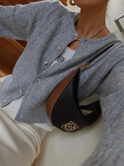Knit Long Sleeve Loose High Waist Female Summer Cardigan