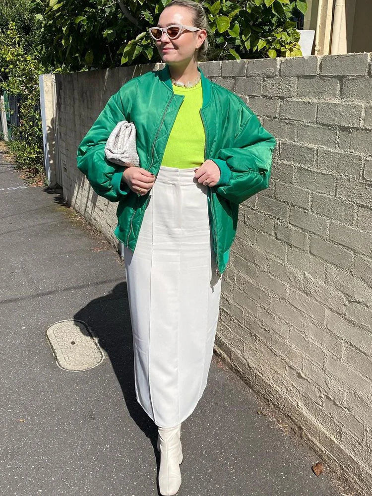 Slim Maxi Skirt Pleated Split Summer High Waist Skirt Outfits ’s Long Skirt