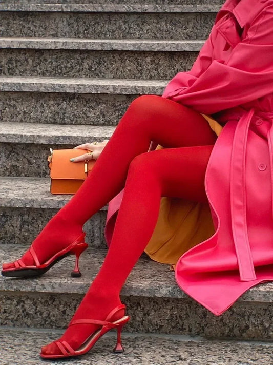 New Tights Stockings Slim See-through Lingerie Lace Leggings Winter ’s Pantyhose Red Bodys Mujer Bottom