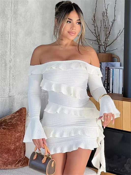 Bandeau Tassel Bandage Mini Dress