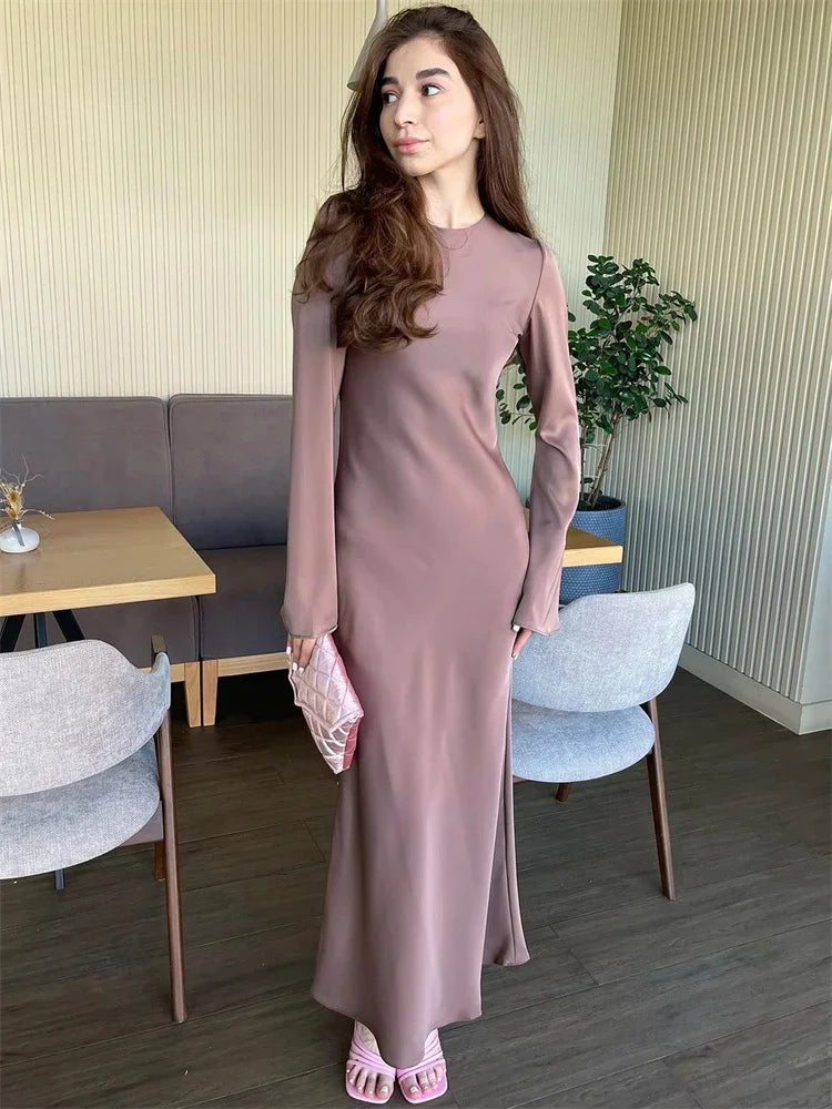 Autumn Long Sleeve Party Maxi Dress