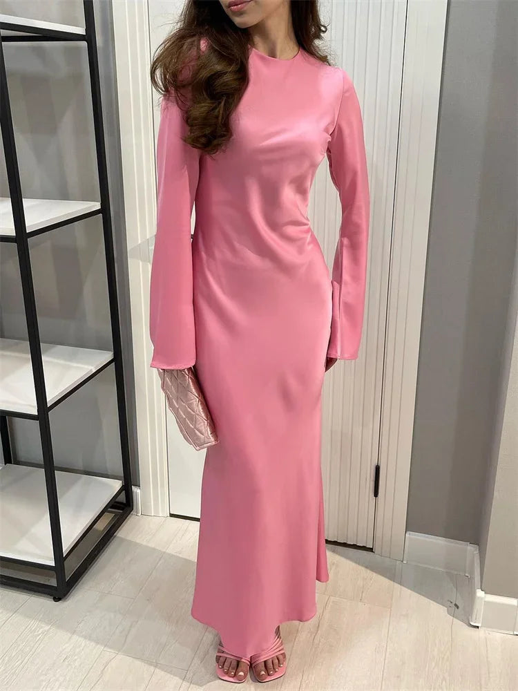 Autumn Long Sleeve Party Maxi Dress