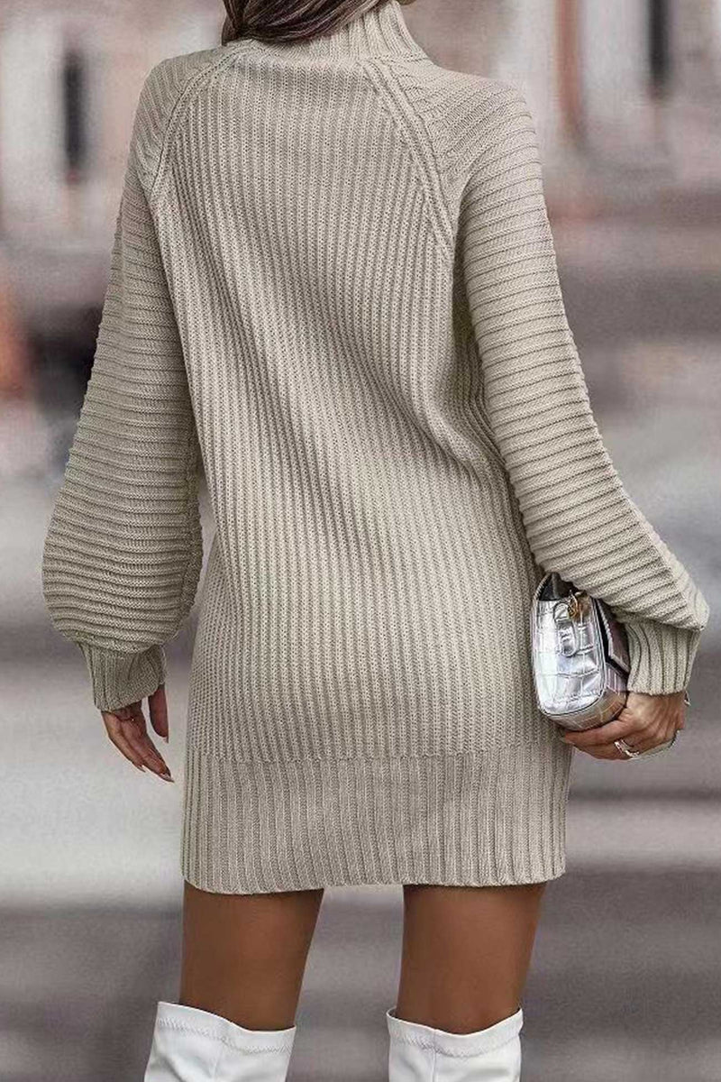 Turtleneck Sweater Dress