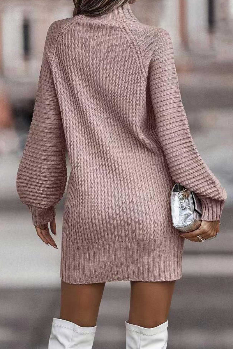 Turtleneck Sweater Dress
