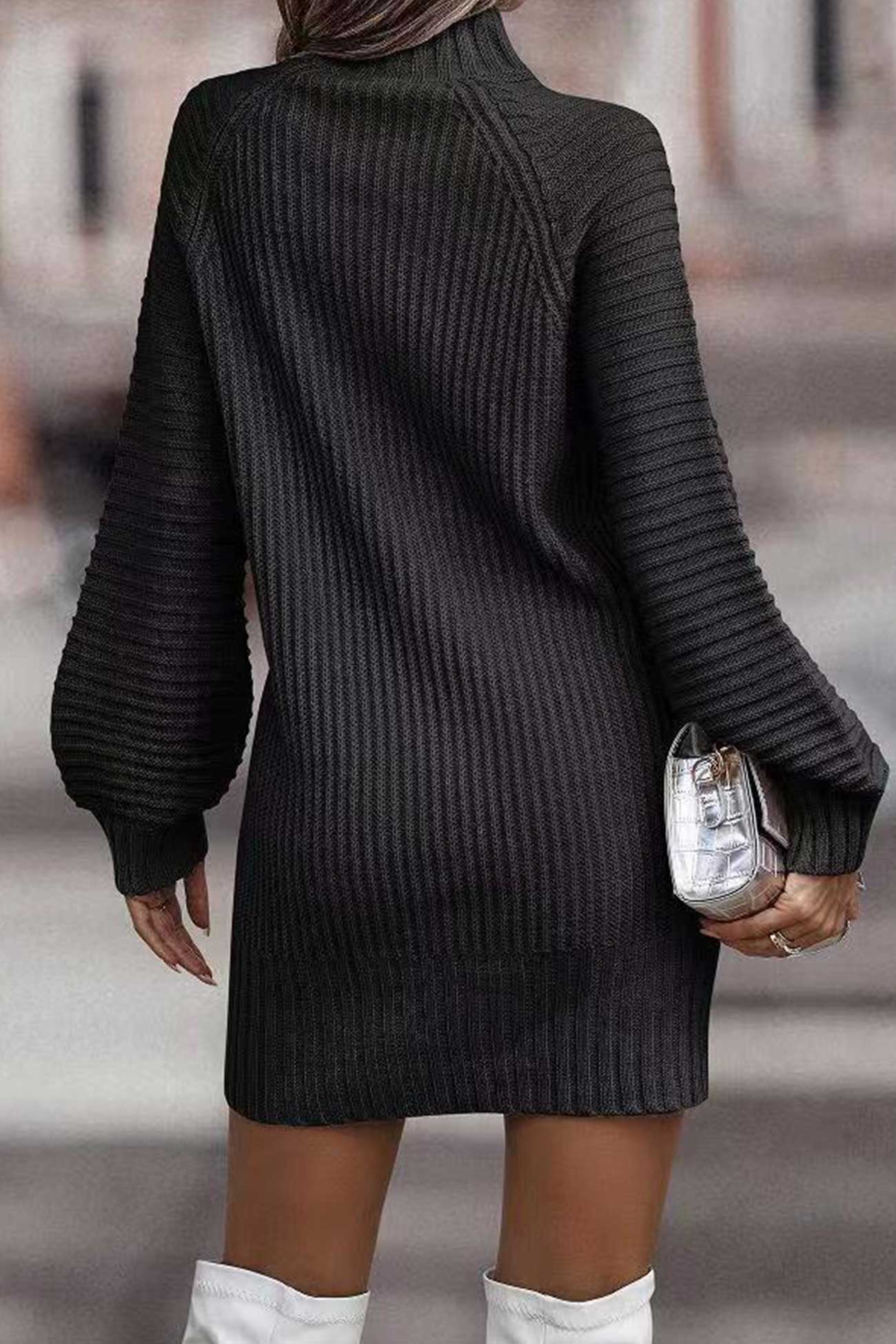 Turtleneck Sweater Dress