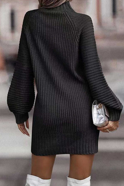 Turtleneck Sweater Dress