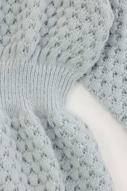 U Neck Cinched Waist Knitted Mini Dress