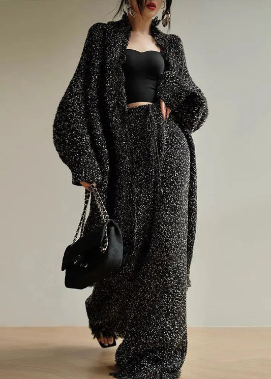 Tasseled Tops and Pants Two Pieces Set Fall