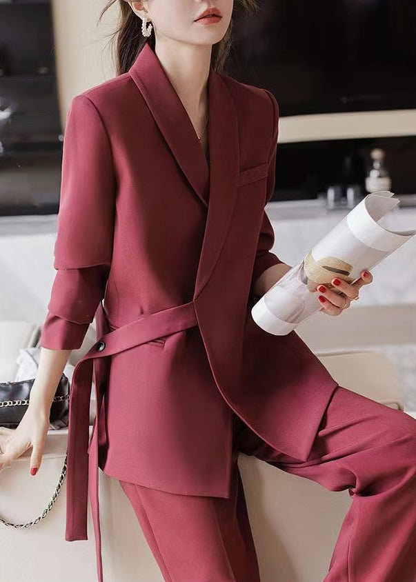 Unique Mulberry Oversized Spandex Coats Spring Yj037