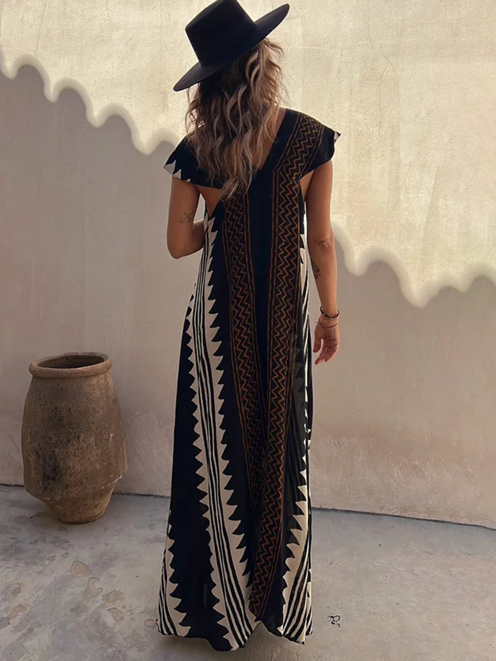 Shannon Aztec Print Maxi Dress