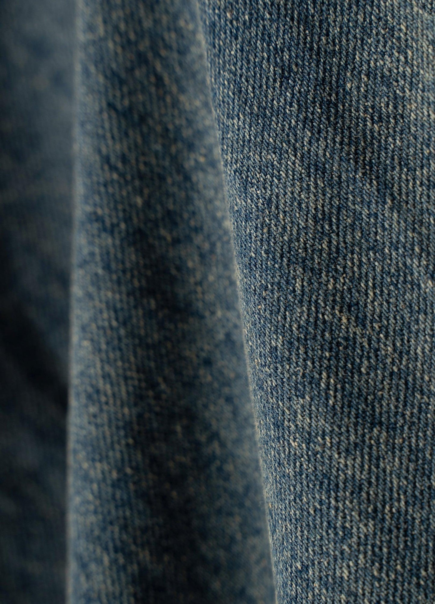 Washed Denim Split Skirt