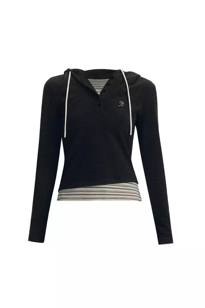 Hooded Long Sleeve Top and Pants Set-up