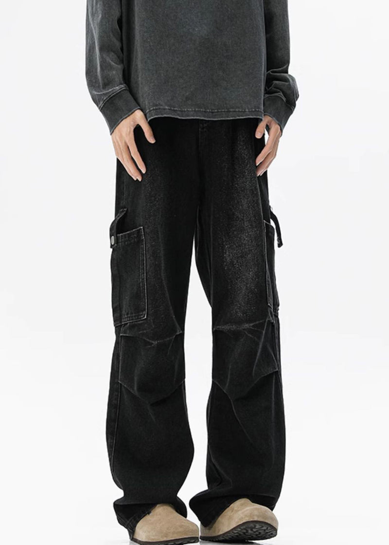Pockets High Spring Blue Denim Waist Pants