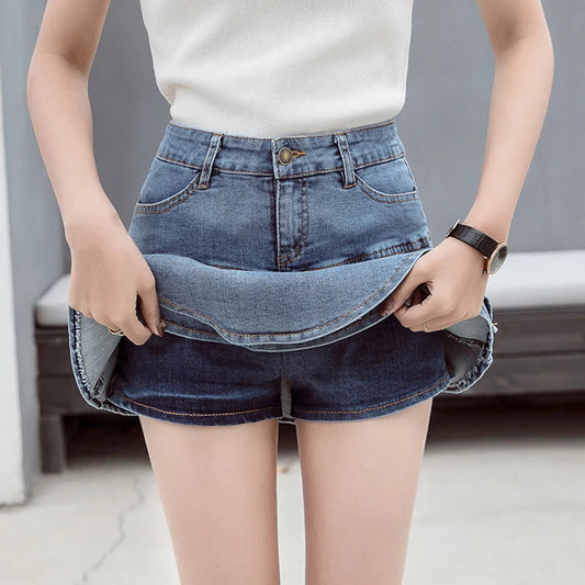 Denim Summer Colour Ball Gown Mini Skirt