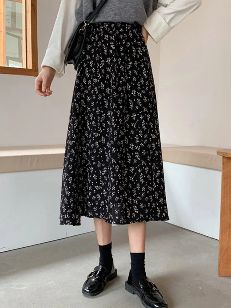 Dressbetty - Pleated Korean Midi Skirt