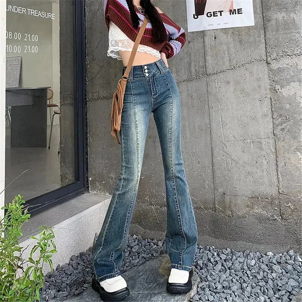 Harajuku Stretch Trousers Denim Pants