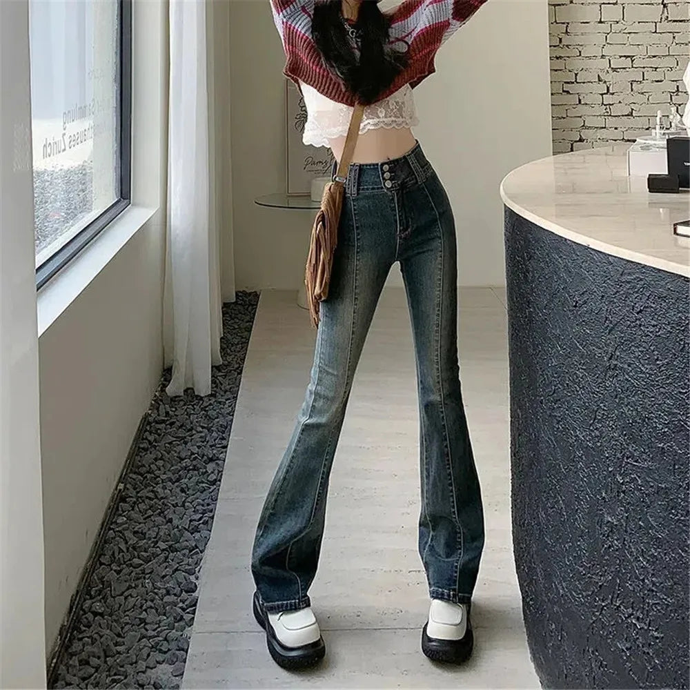 Harajuku Stretch Trousers Denim Pants