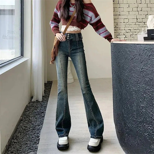 Harajuku Stretch Trousers Denim Pants